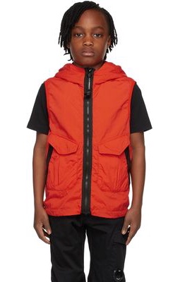 C.P. Company Kids Kids Orange Cr-L Goggle Vest