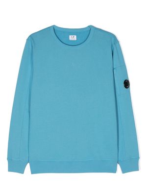 C.P. Company Kids Lens-appliqué sweatshirt - Blue