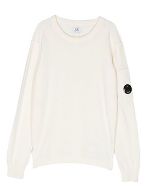 C.P. Company Kids Lens-patch sweatshirt - White