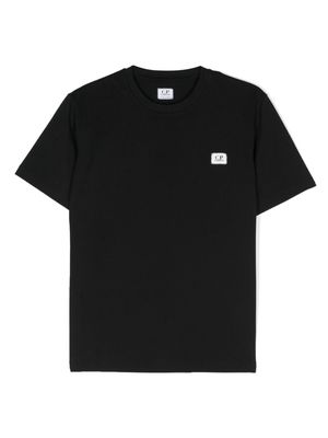 C.P. Company Kids logo-appliqué cotton T-shirt - Black