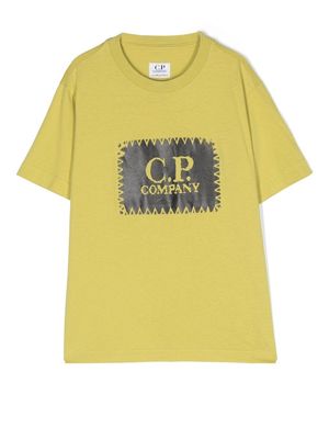 C.P. Company Kids logo-print short-sleeve T-shirt - Green