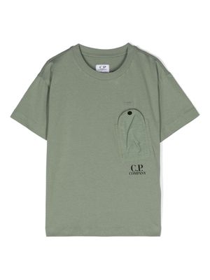 C.P. Company Kids patch-pocket cotton T-shirt - Green