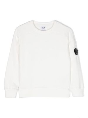 C.P. Company Kids signature Lens-patch sweatshirt - White