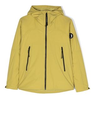 C.P. Company Kids TEEN hooded zip-up jacket - Yellow