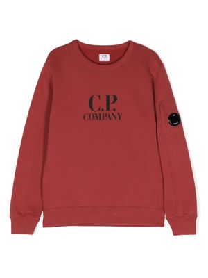 C.P. Company Kids U16 cotton-fleece sweatshirt - Orange