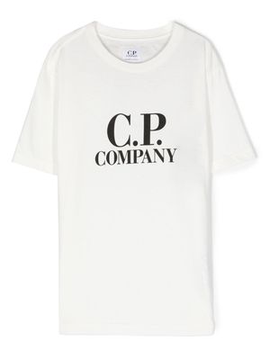 C.P. Company Kids U16 goggle jersey T-shirt - White
