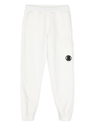 C.P. Company Kids U16 jersey-fleece track pants - White