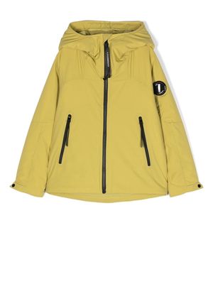 C.P. Company Kids zip-up hooded jacket - Yellow