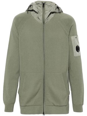C.P. Company knitted hooded jacket - Green