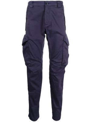 C.P. Company Lens-detail cotton cargo trousers - Blue