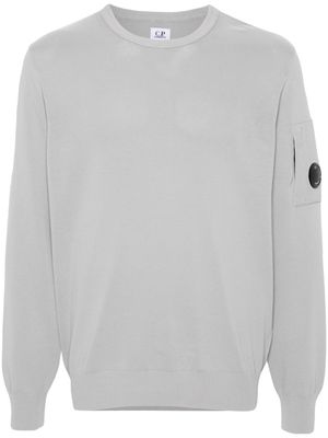 C.P. Company Lens-detail cotton jumper - Grey