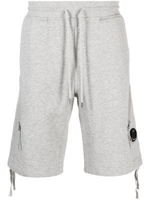 C.P. Company Lens-detail cotton shorts - Grey