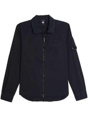 C.P. Company Lens-detail cotton zip-up jacket - Blue