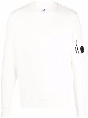 C.P. Company Lens-detail crew neck sweatshirt - White
