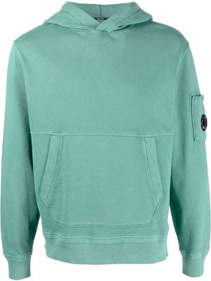 C.P. Company Lens-detail drawstring hoodie - Green