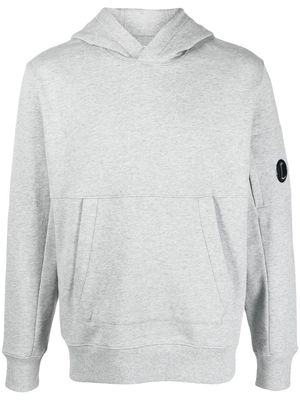 C.P. Company Lens-detail drawstring hoodie - Grey
