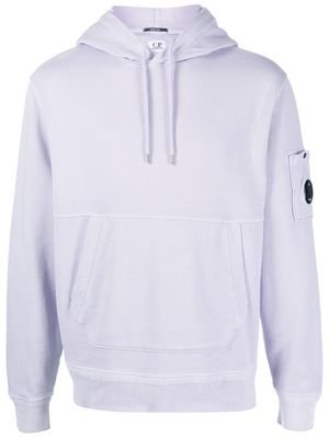 C.P. Company Lens-detail drawstring hoodie - Purple