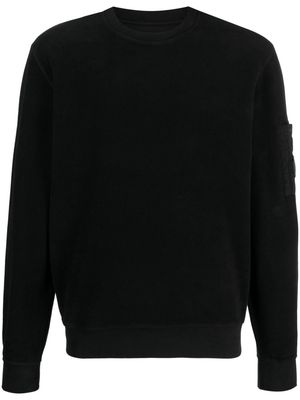 C.P. Company Lens-detail fleece cotton sweatshirt - Black