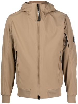 C.P. Company Lens detail hooded jacket - Brown