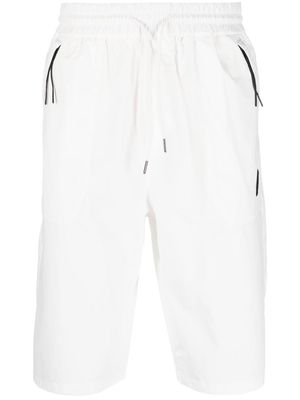 C.P. Company Lens-detail knee-length shorts - White