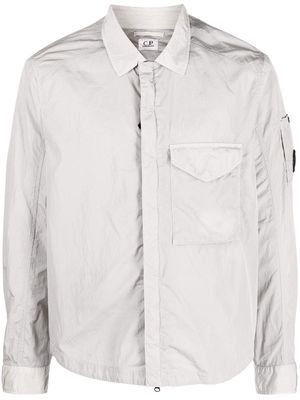 C.P. Company Lens-detail lightweight shirt jacket - Grey