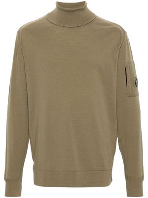 C.P. Company Lens-detail long-sleeve jumper - Green