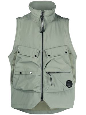 C.P. Company Lens-detail multi-pocket vest - Green