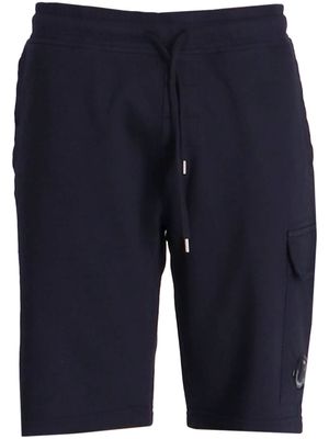 C.P. Company Lens-detail raised-fleece sweatshirt - Blue