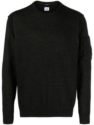 C.P. Company Lens-detail ribbed jumper - Grey