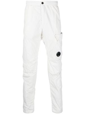 C.P. Company Lens-detail slim trousers - White