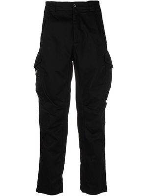 C.P. Company Lens-detail straight-leg cargo trousers - Black