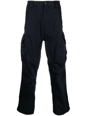 C.P. Company Lens-detail straight-leg cargo trousers - Blue