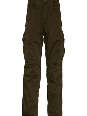 C.P. Company lens-detail straight-leg cargo trousers - Green