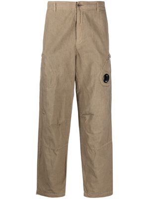 C.P. Company Lens-detail straight trousers - Brown