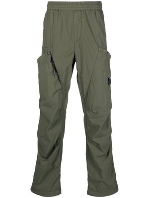 C.P. Company Lens-detail straight trousers - Green
