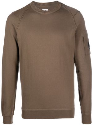 C.P. Company Lens-detail sweatshirt - Brown