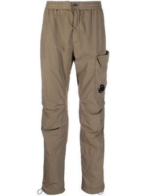 C.P. Company Lens-detail tapered trousers - Brown