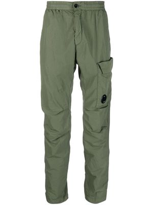 C.P. Company Lens-detail tapered trousers - Green