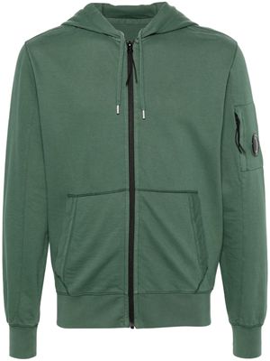 C.P. Company Lens-detail zipped hoodie - Green