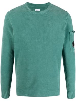 C.P. Company lens-detailed cotton jumper - Green