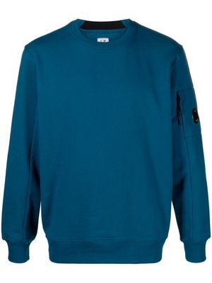 C.P. Company Lens-detailed cotton sweatshirt - Blue