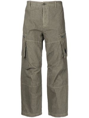 C.P. Company Lens-embellished cargo trousers - Green