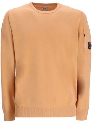 C.P. Company Lens-embellished cotton jumper - Neutrals