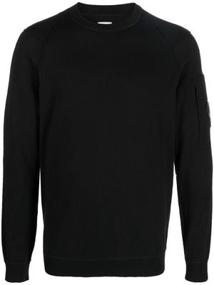 C.P. Company Lens patch detail sweater - Black