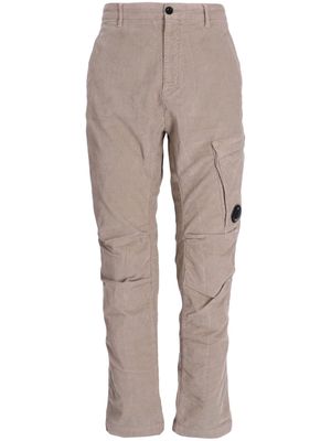 C.P. Company Lens-plaque corduroy cargo trousers - Neutrals