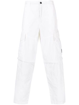 C.P. Company Lens straight-leg cargo trousers - White