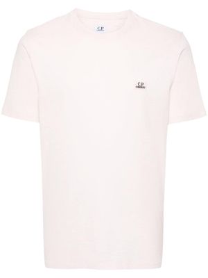 C.P. Company logo-appliqué cotton T-shirt - Pink