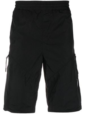 C.P. Company logo appliqué jogger shorts - Black