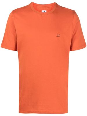 C.P. Company logo-chest cotton T-shirt - Orange