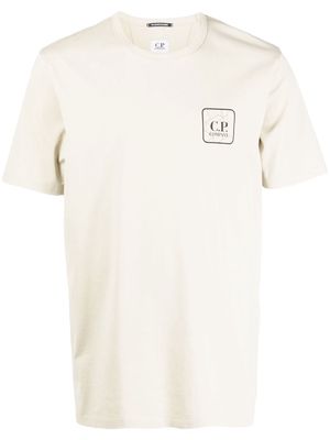 C.P. Company logo crew-neck T-shirt - Neutrals